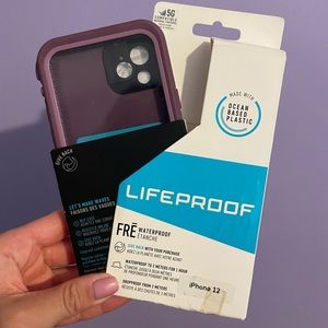 iPhone 12 Life proof case- purple color